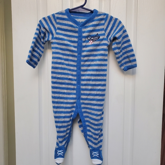 Carter's Other - Carter's Baby Boy Baseball Footsie - size 6 months